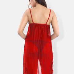 Be You Self Design Shoulder Straps Net Baby Doll