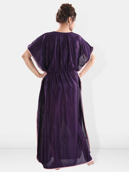 Be You V-Neck Satin Maxi Kaftan Nightdress