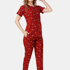 Be You Floral Printed Night Suit