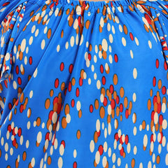 Be You Abstract Printed Square Neck Satin Maxi Nightdress
