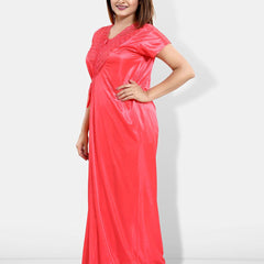 Be You 6 Pieces Satin Maxi Nightdress