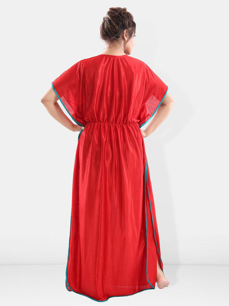 Be You V-Neck Satin Maxi Kaftan Nightdress