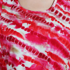 Be You Abstract Printed Bell Sleeves Maternity Fit and Flare Dress