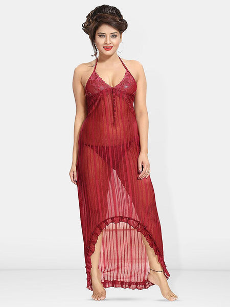 Be You Self Design Net Baby Doll With Brief