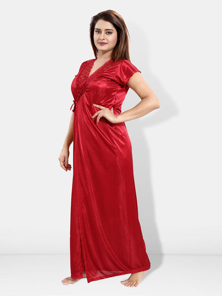 Be You 6 Pieces Satin Nightwear Set