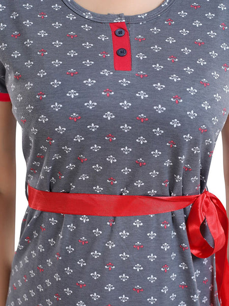 Be You Ethnic Motifs Printed T Shirt Nightdress