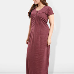 Be You Maternity Striped Maxi Nightdress