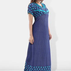 Be You Printed Maternity Satin Maxi Nightdress