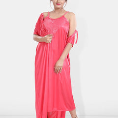 Be You Maxi Satin Wrap Nightdress With Robe
