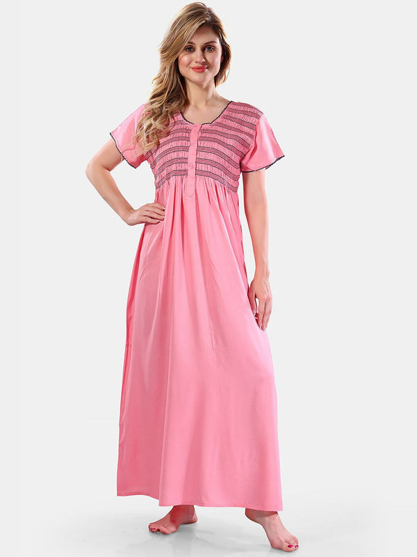 Be You Smocking Maxi Nightdress