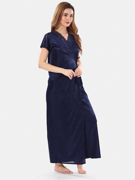 Be You Satin Maxi Nightdress With Robe