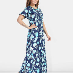 Be You Women Printed Maxi Nightdress