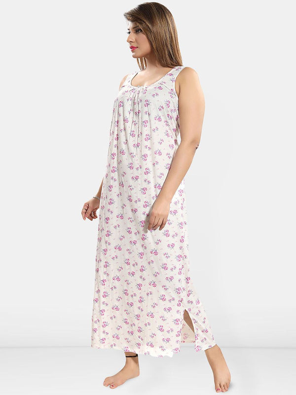 Be You Printed Cotton Maxi Nightdress