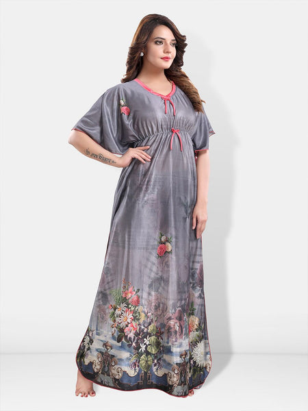 Be You Floral Printed Kaftan Nightdress