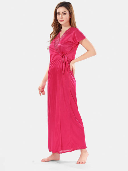 Be You Satin Maxi Nightdress With Robe