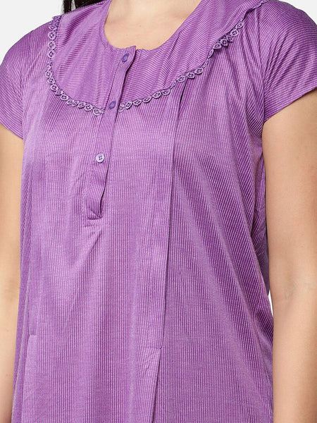 Be You Striped Maternity Maxi Nightdress