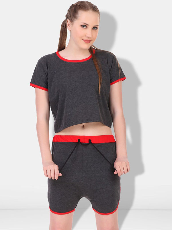 Be You Solid Cotton Blend Night suit