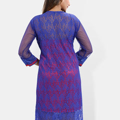Be You Floral Lace Shoulder Straps Satin Nightdress With Robe