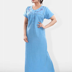 Be You Floral Embroidered Maxi Sweat Nightdress