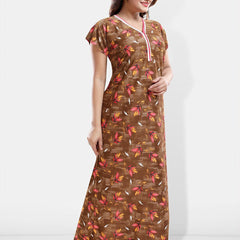 Be You Printed Satin Maxi Nightdress