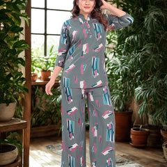 Be You Printed Top & Trousers Co-Ords