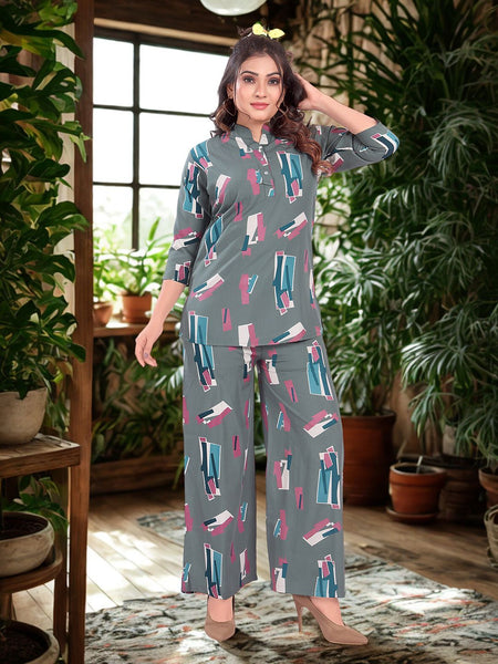 Be You Printed Top & Trousers Co-Ords