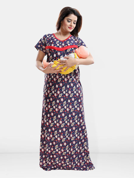 Be You Women Pack Of 2 Printed Maxi Nightdress