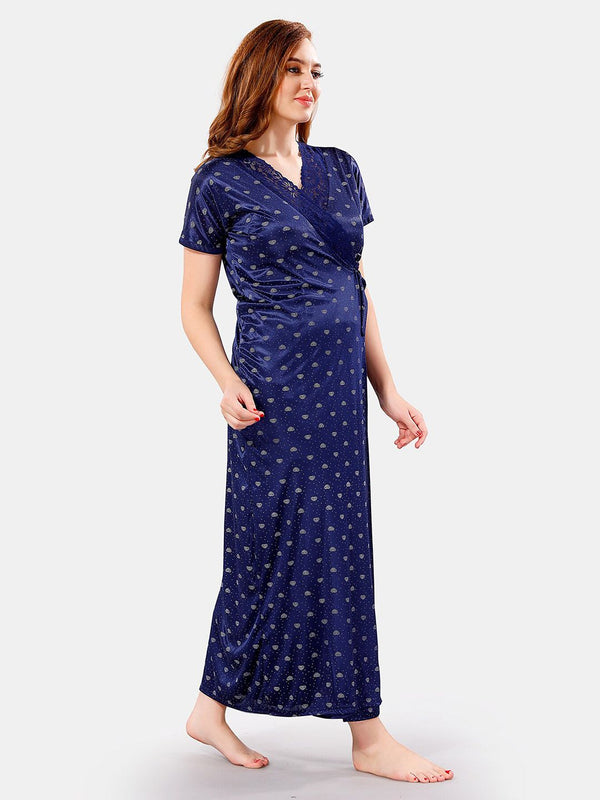 Be You Satin Maxi Nightdress With Robe