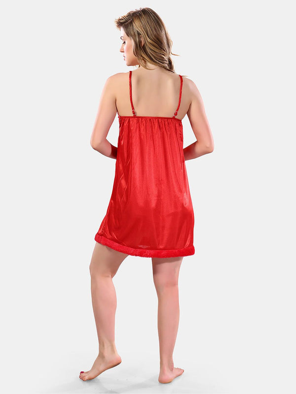 Be You V-Neck Long Sleevs Satin Maxi Nightdress With Robe