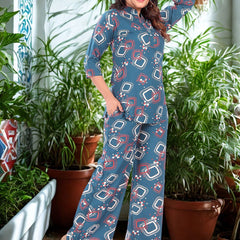 Be You Printed Top & Trousers Co-Ord Set