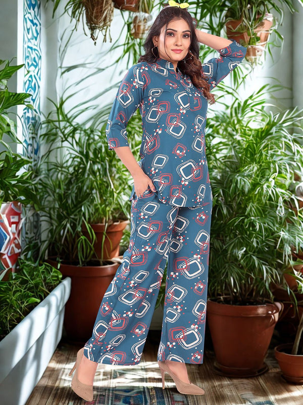Be You Printed Top & Trousers Co-Ord Set