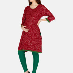 Be You Bandhani Printed Straight Kurta