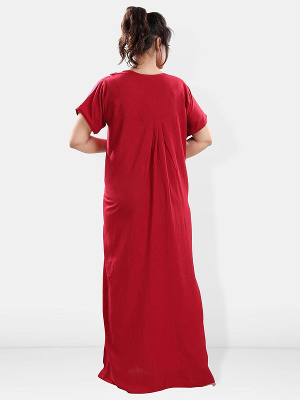 Be You V Neck Maxi Nightdress