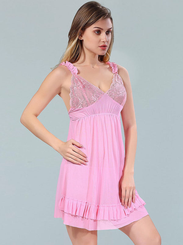 Be You Pink Net Baby Doll