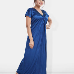 Be You Maxi Satin Wrap Nightdress With Robe