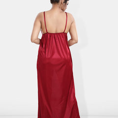 Be You Maxi Satin Wrap Nightdress With Robe