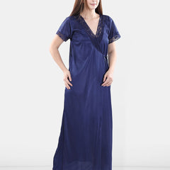 Be You Satin Wrap Nightdress With Robe