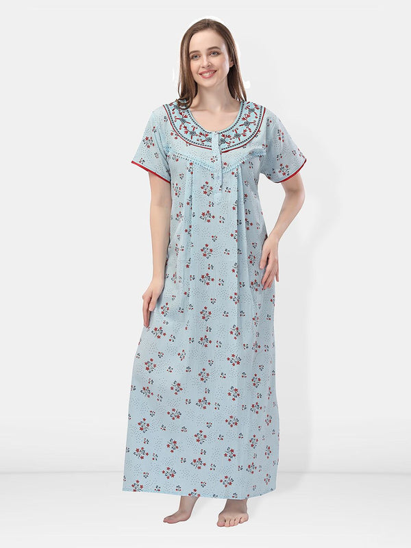 Be You Floral Printed Maxi Nightdress