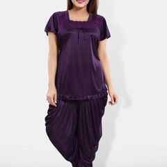 Be You Satin Top & Pyjamas Night suit