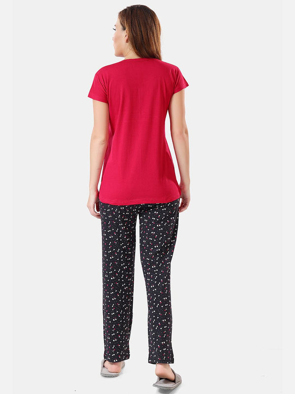 Be You Conversational Printed Maternity Night Suit