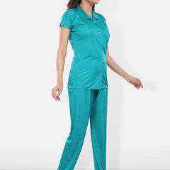 Be You Satin Shirt & Lounge Pant Night Suit