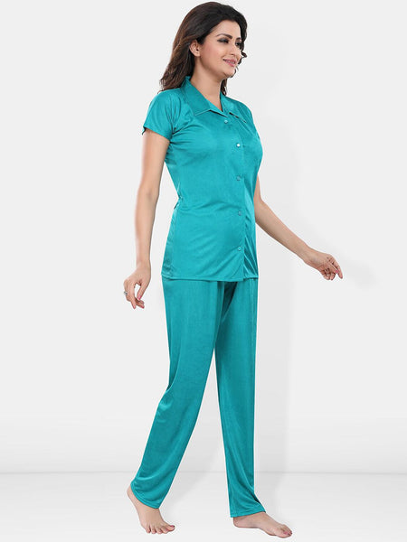 Be You Satin Shirt & Lounge Pant Night Suit