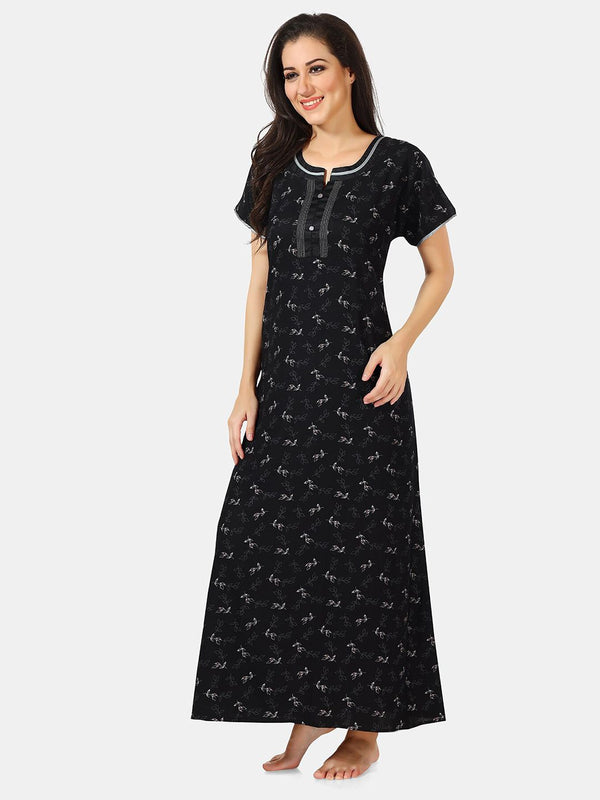 Be You Floral Printed Maxi Nightdress