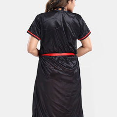 Be You Satin Wrap Nightdress With Robe