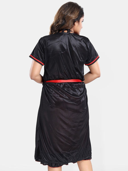 Be You Satin Wrap Nightdress With Robe
