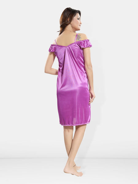 Be You Shoulder Straps Satin Nightdress & Robe