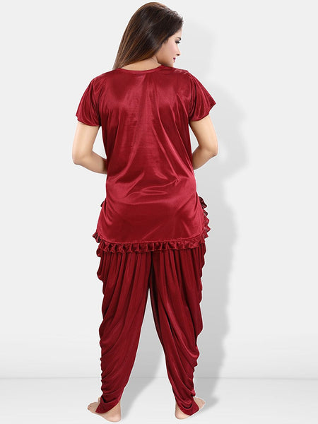 Be You Pack Of 2 Satin Top With Patiala