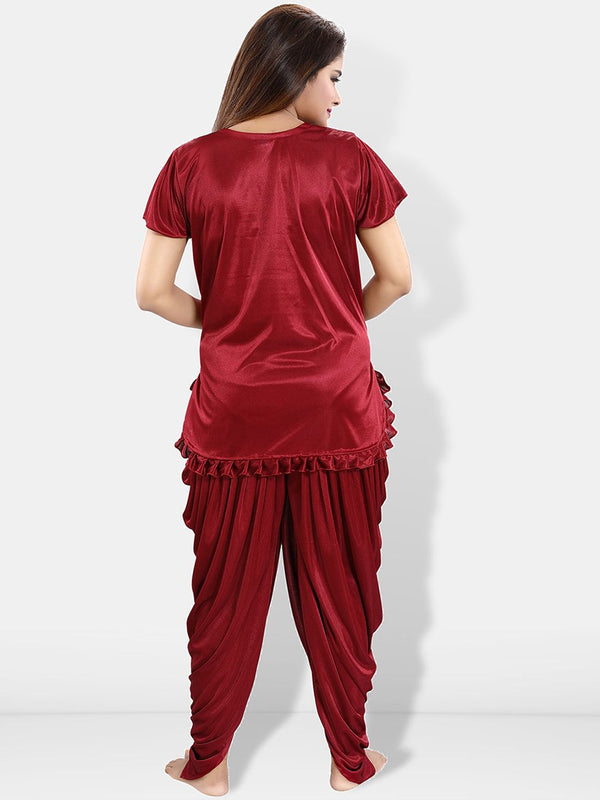 Be You Pack Of 2 Satin Top With Patiala