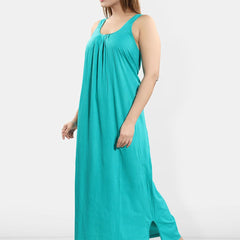 Be You Sleeveless Cotton Maxi Nightdress