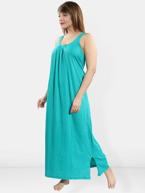 Be You Sleeveless Cotton Maxi Nightdress